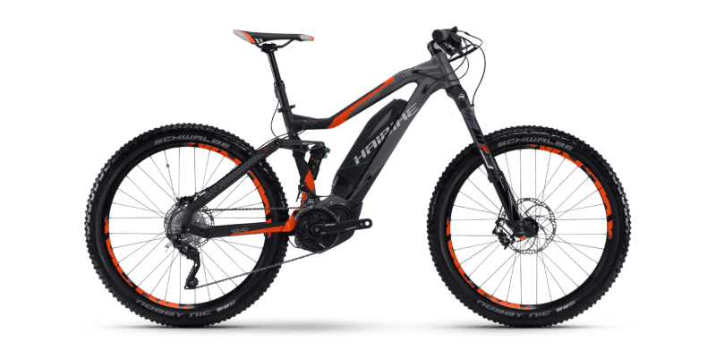 Электровелосипед Haibike Sduro AllMtn 8.0 Черный с Оранжевым original 2017
