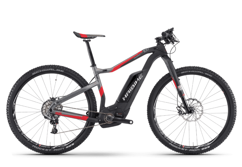 Электровелосипед Haibike Хduro HardNine 10.0 Карбон с Красным original 2017