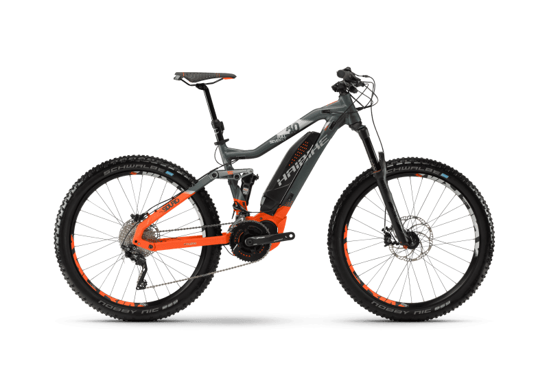 Электровелосипед Haibike Sduro FullSeven LT 8.0 500Wh 20s XT Серый с Оранжевым original 2018