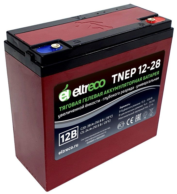 Тяговый аккумулятор Eltreco TNEP12-28 (12V23.5A/H C3)