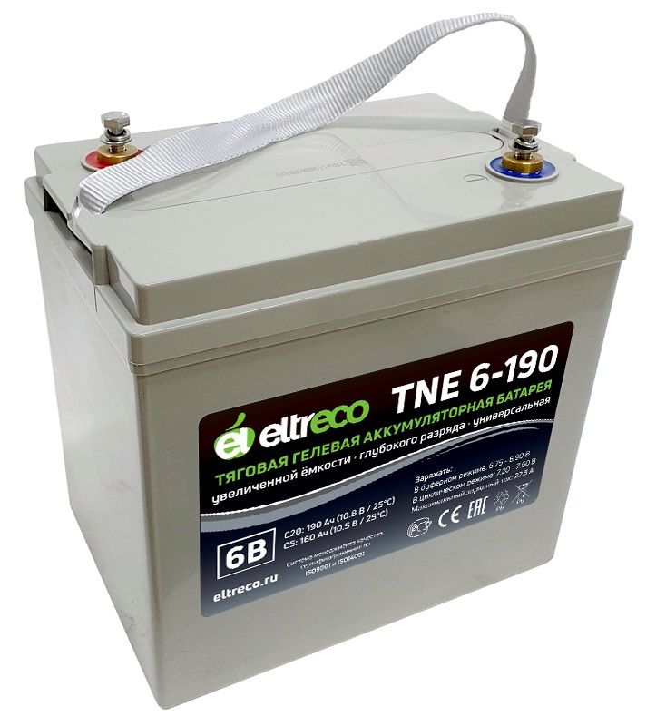 Тяговый аккумулятор Eltreco TNE6-190 (6V150A/H C3)