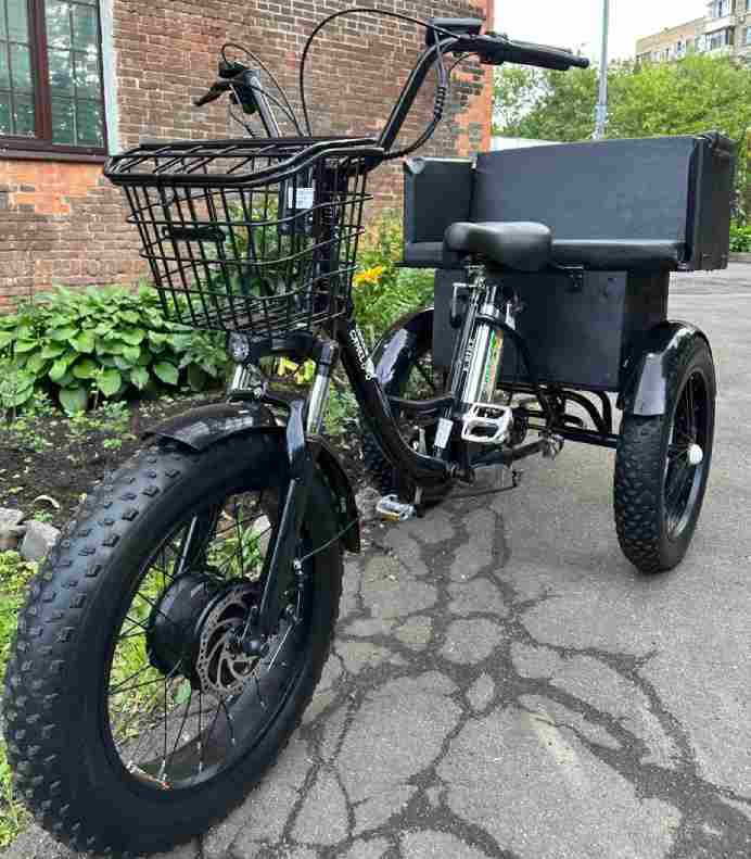 Электровелосипед Fat Trike T LUX с задним сиденьем