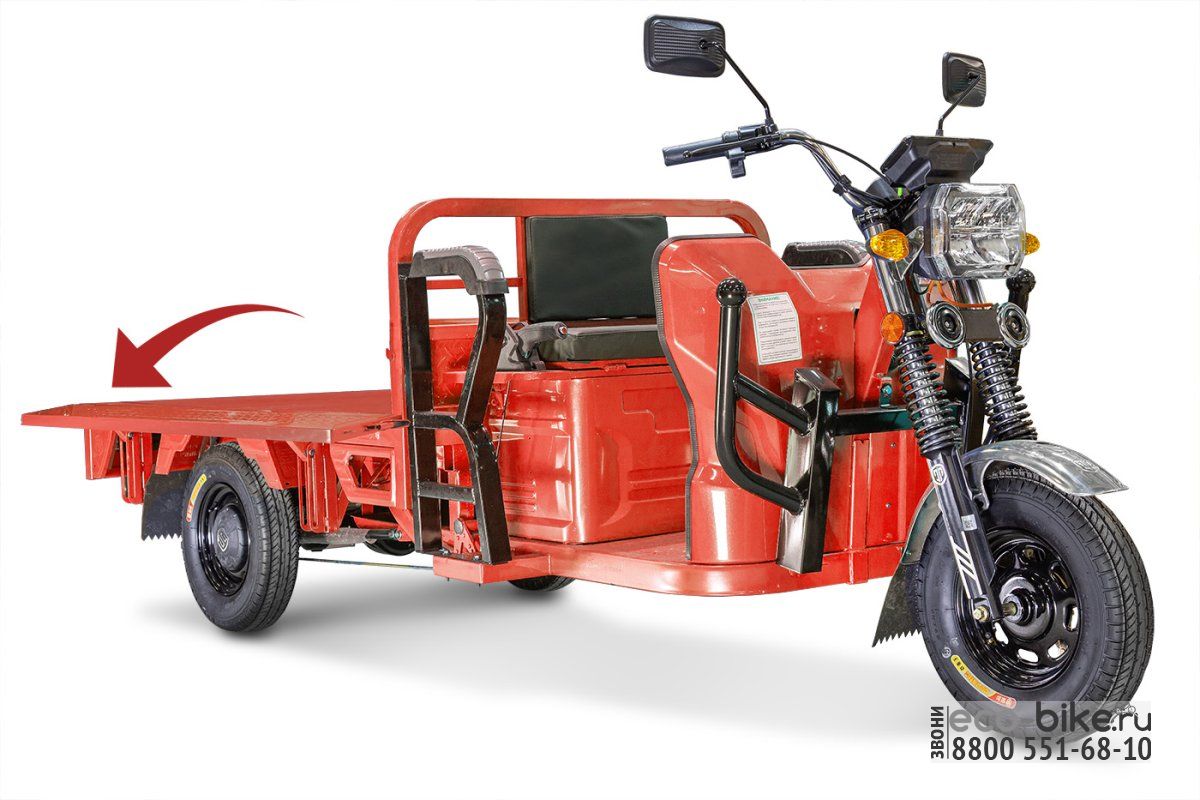 Rutrike Габарит 1700 60V1200W купить в Москве: Грузовые электрические  тележки