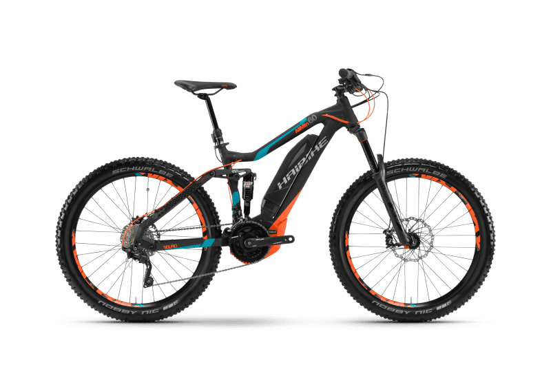 Электровелосипед Haibike Sduro AllMtn 6.0 Черный с Оранжевым original 2017