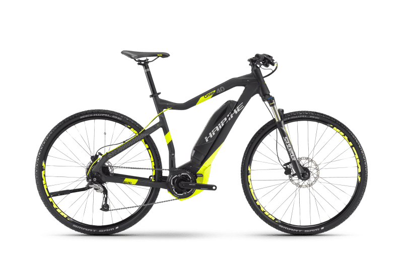 Электровелосипед Haibike Sduro Cross 4.0 Темно Серый с Желтым original 2017