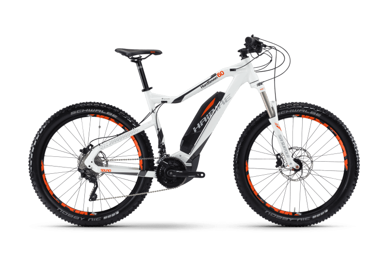Электровелосипед Haibike Sduro HardSeven 6.0 Белый с Оранжевым original 2017