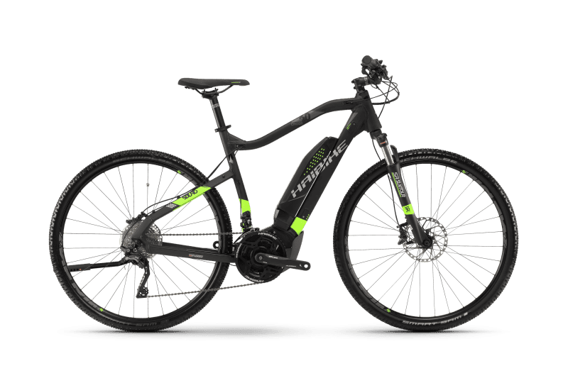 Электровелосипед Haibike Sduro Cross 6.0 men 500Wh 20s XT Черный с Салатовым