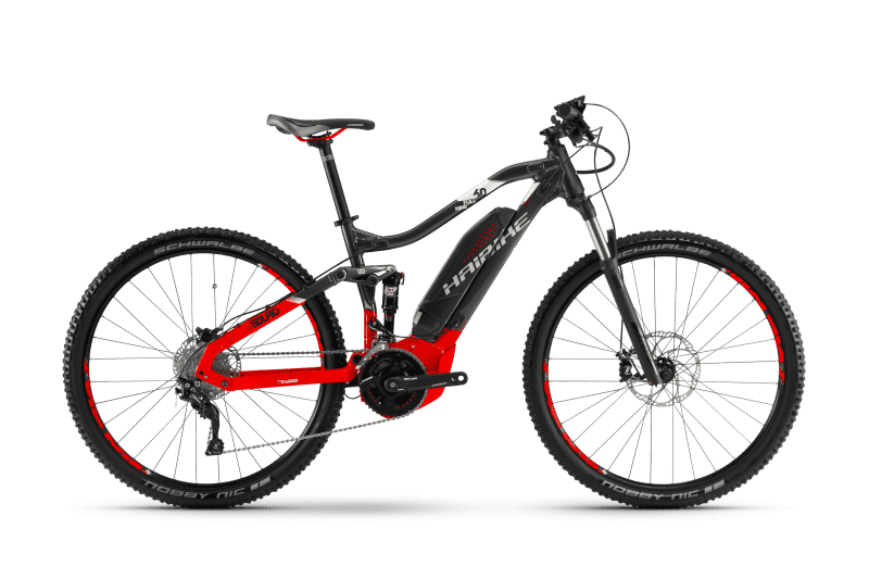 Электровелосипед Haibike Sduro FullNine 6.0 500Wh 20s Deore Серый с Красным original 2018