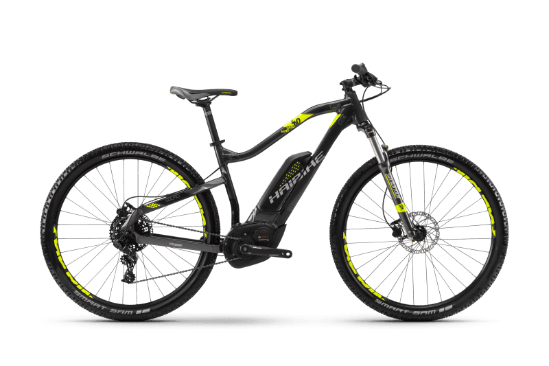 Электровелосипед Haibike Sduro HardNine 4.0 500Wh 11s NX Черный с Желтым original 2017
