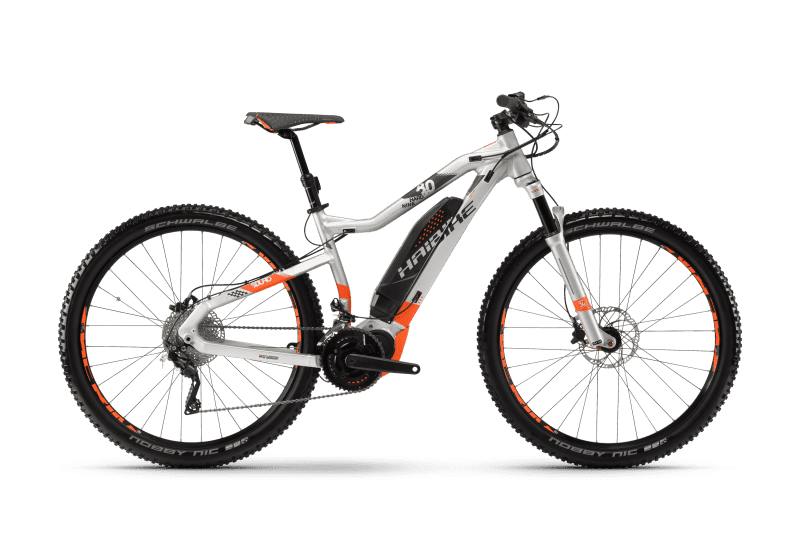 Электровелосипед Haibike Sduro HardNine 8.0 500Wh 20s XT Белый с Оранжевым original 2018