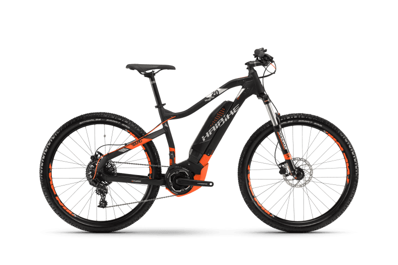 Электровелосипед Haibike Sduro HardNine 2.0 400Wh 11s NX Черный с Оранжевым original 2017