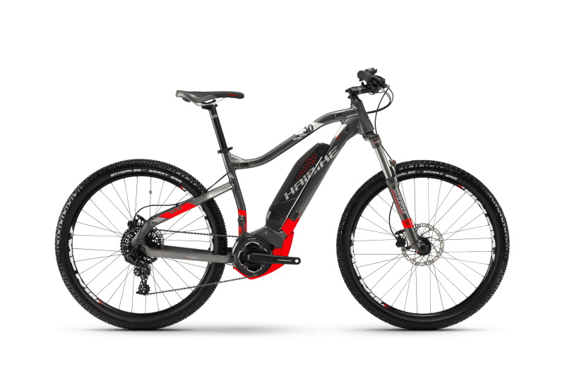 Электровелосипед Haibike Sduro HardSeven 3.0 500Wh 11s NX Серый с Красным original 2017