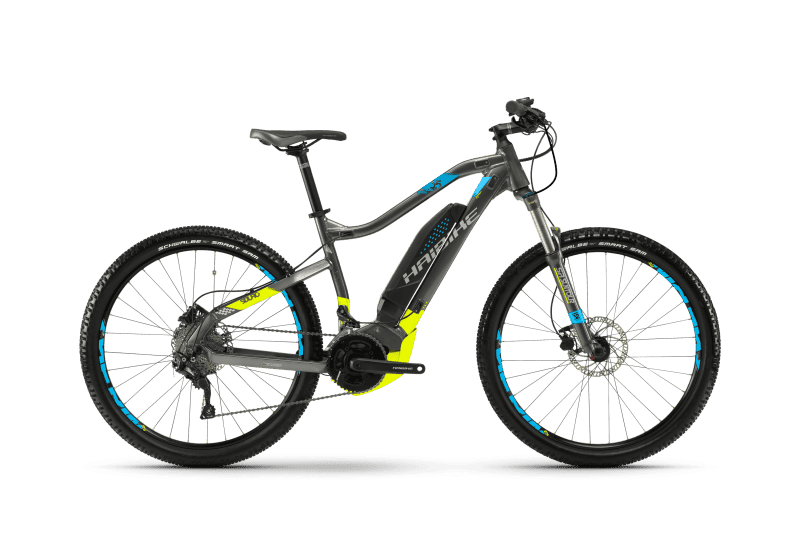 Электровелосипед Haibike Sduro HardSeven 3.5 500Wh 20s Deore Черный с Голубым original 2017