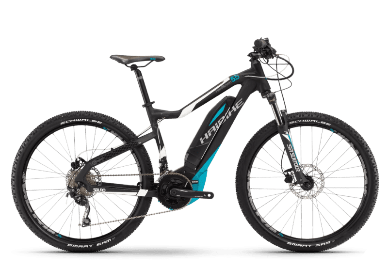 Электровелосипед Haibike Sduro HardSeven 5.5 Черный с Голубым original 2017
