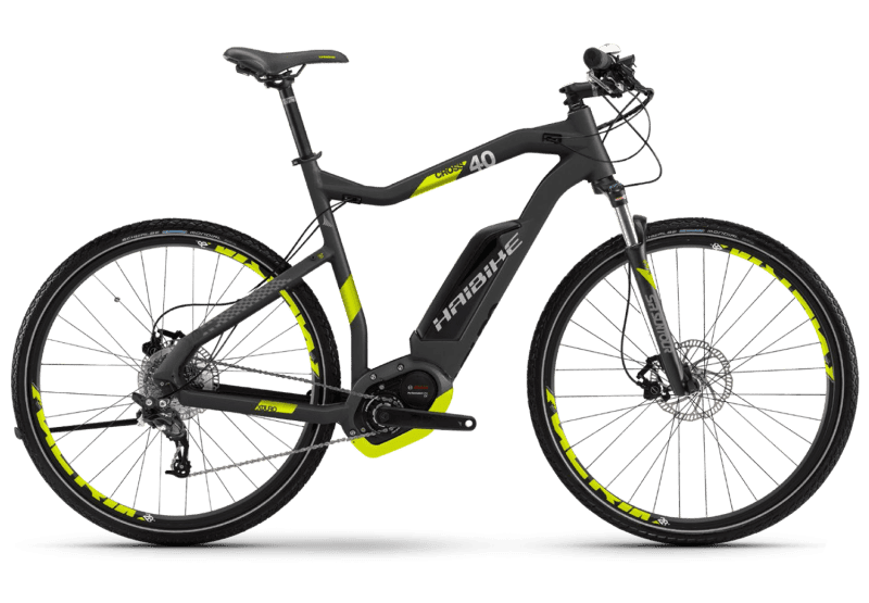 Электровелосипед Haibike Sduro Cross 4.0 Темно Серый с Желтым