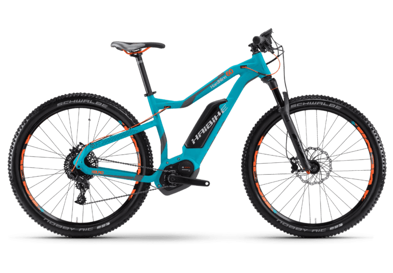 Электровелосипед Haibike Хduro AllMtn 6.0 Голубой с Оранжевым original 2017