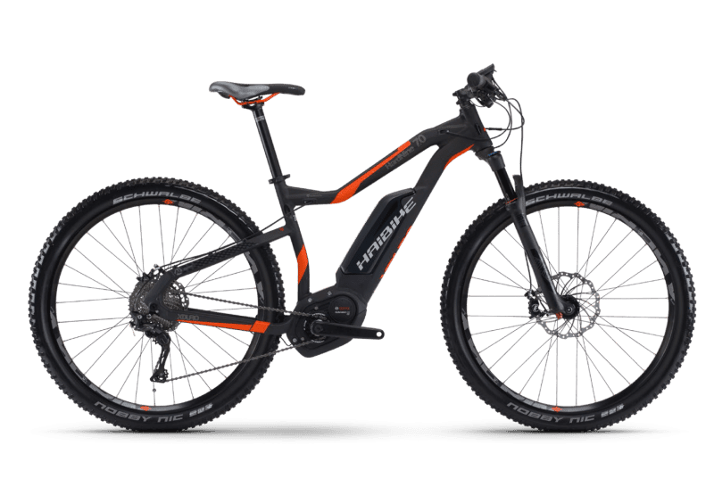 Электровелосипед Haibike Хduro HardNine 7.0 Черный с Оранжевым original 2017